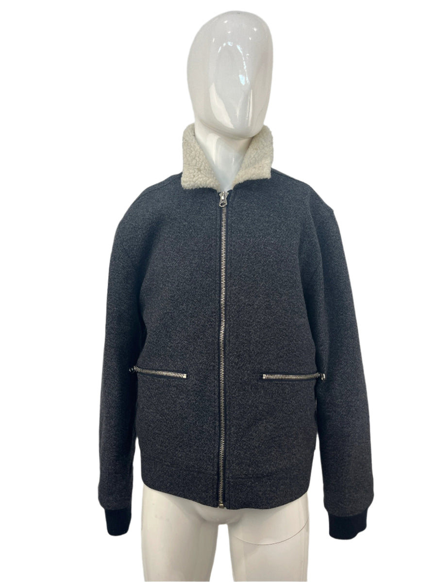 Forever 21 Sheepskin Collared Jacket