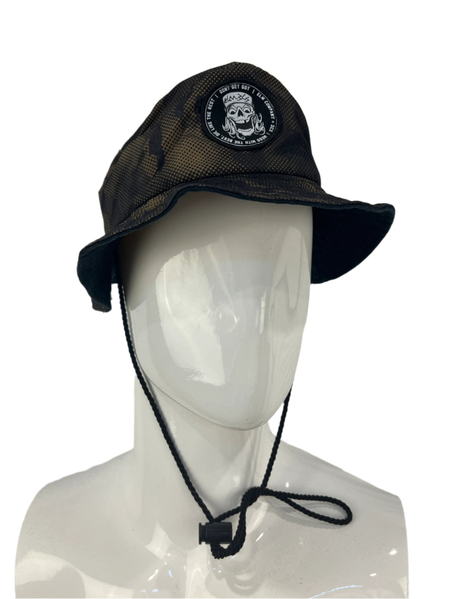 Elm Company Screaming Skull Camo Bucket Hat