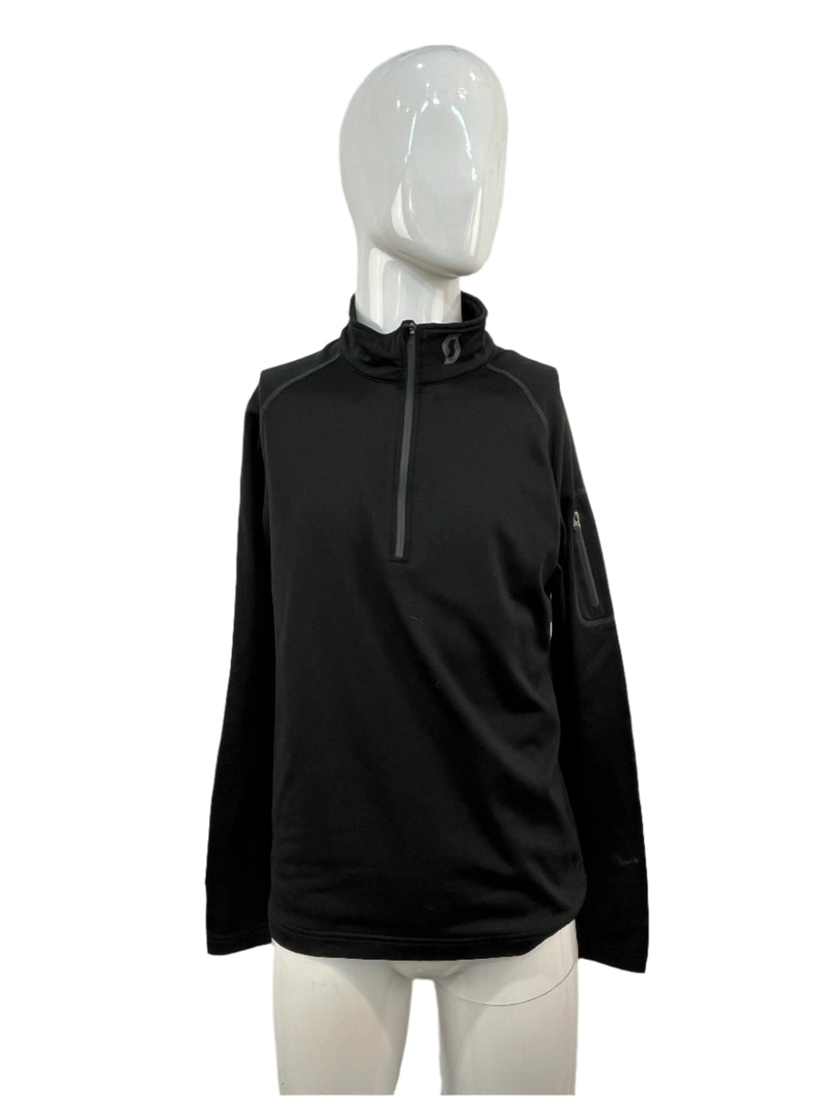 Scott Matte Out Bicep Zip Collared Long Sleeve