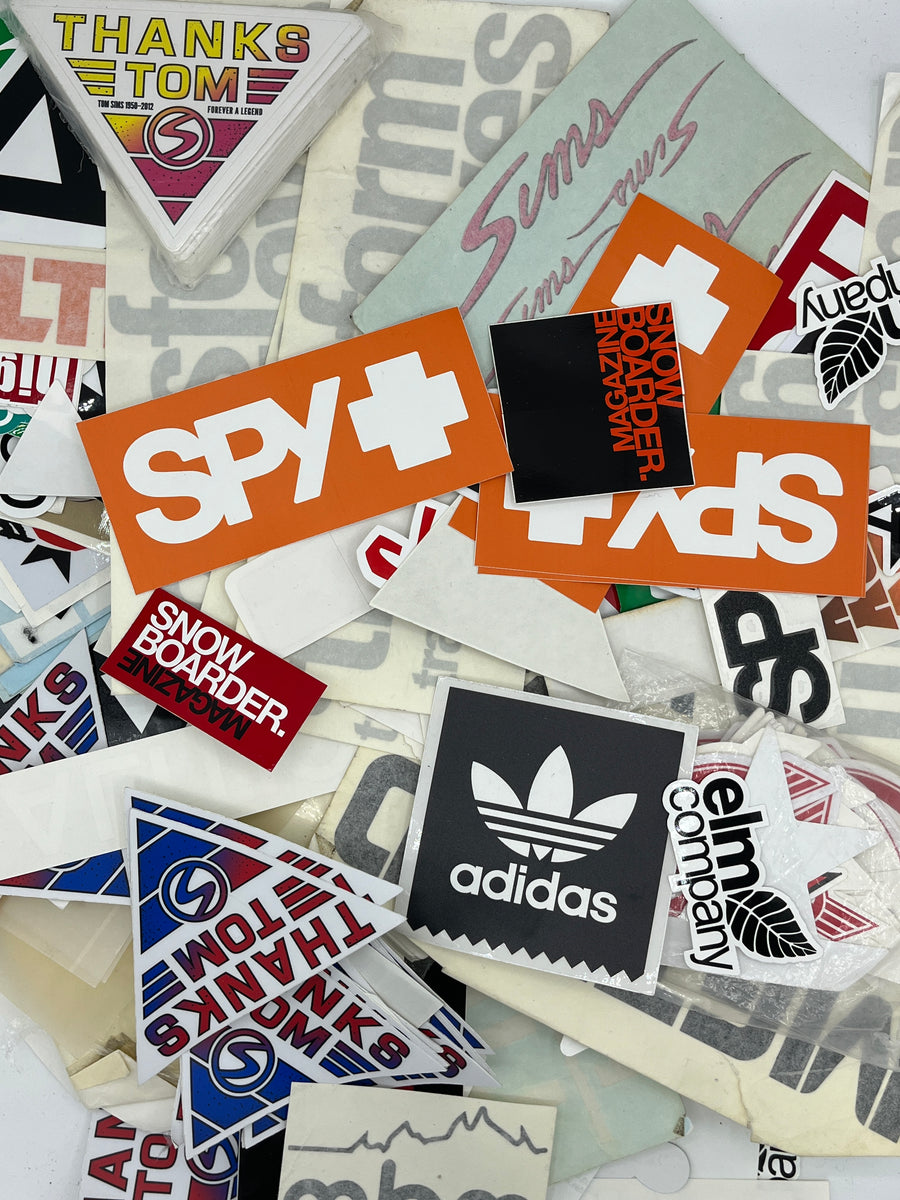 Lot Of 10 Assorted Snowboard Stickers
